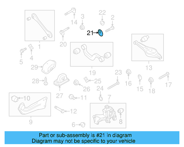 Upper Control Arm Adjust Cam WHT-000-232 - View 85