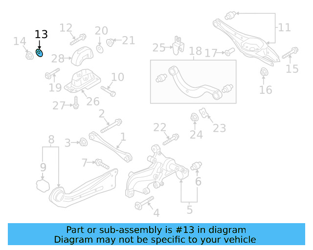 Upper Control Arm Adjust Bolt WHT-000-227 - View 100