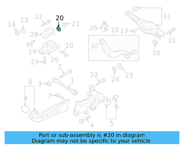 Upper Control Arm Adjust Bolt WHT-000-227 - View 106