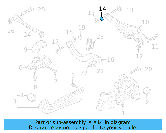 Upper Control Arm Adjust Cam WHT-000-232 - View 23