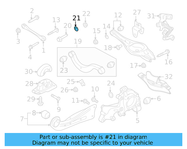 Upper Control Arm Adjust Cam WHT-000-232 - View 77