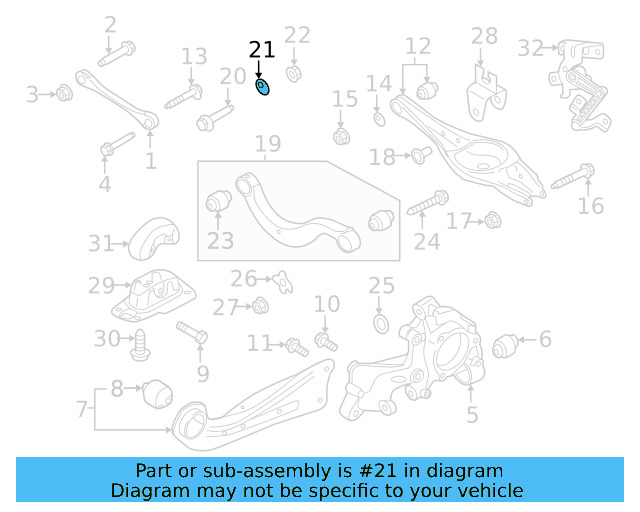 Upper Control Arm Adjust Cam WHT-000-232 - View 32