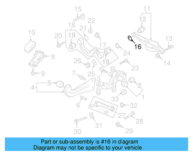 Upper Control Arm Adjust Cam WHT-000-232 - View 107