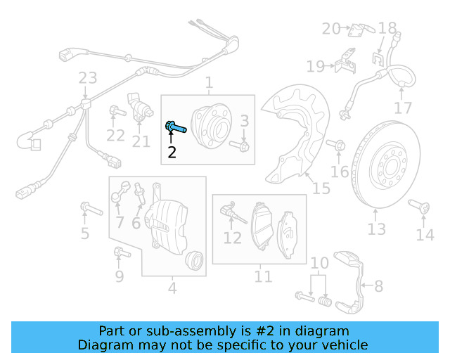 Hub & Bearing Mount Bolt WHT-000-237-C - View 9
