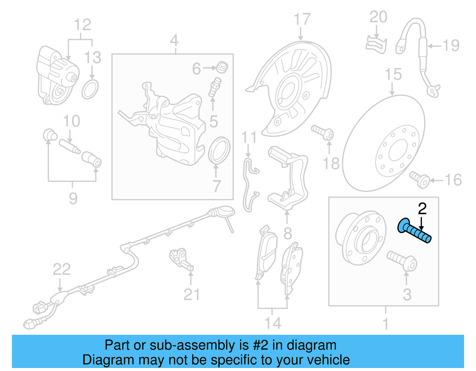 Hub & Bearing Mount Bolt WHT-000-237-C - View 23