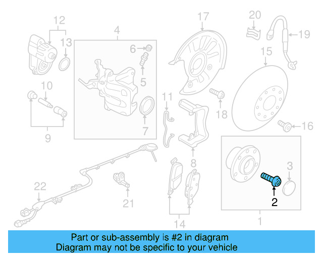 Bearing Assembly Bolt WHT-007-150