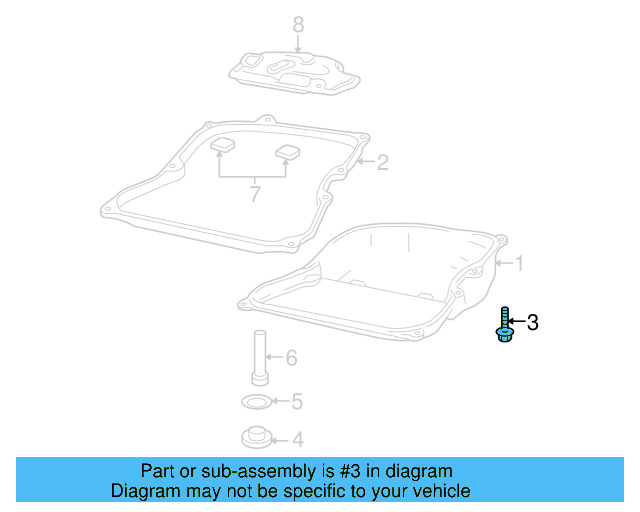 Trans Pan Bolt WHT-000-309 - View 5