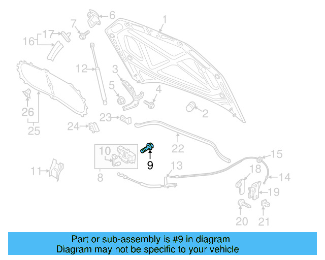 Lock & Switch Bolt WHT-000-425 - View 55