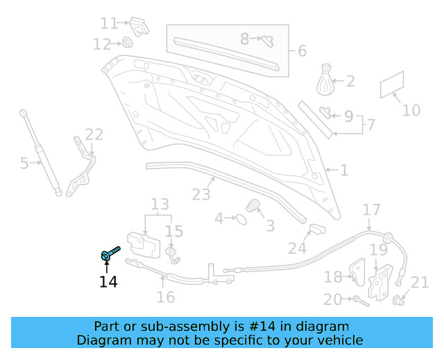 Lock & Switch Bolt WHT-000-425 - View 56
