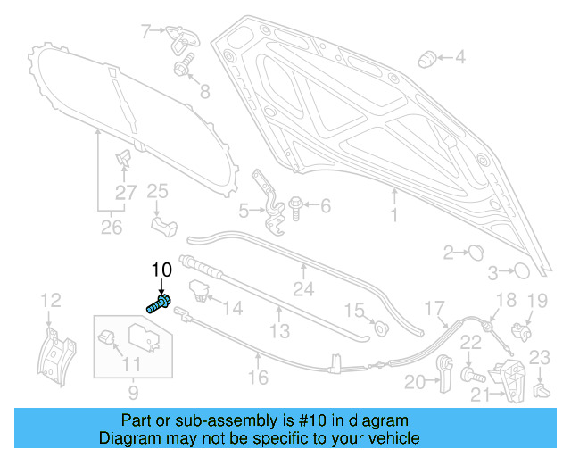 Lock & Switch Bolt WHT-000-425 - View 28