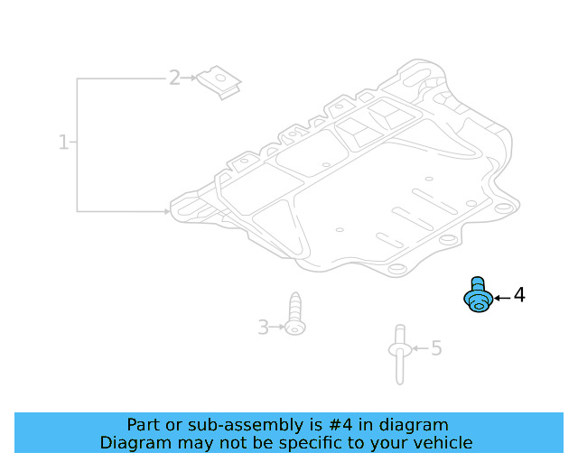 Radiator Support Splash Shield Screw WHT-000-729-A - View 39