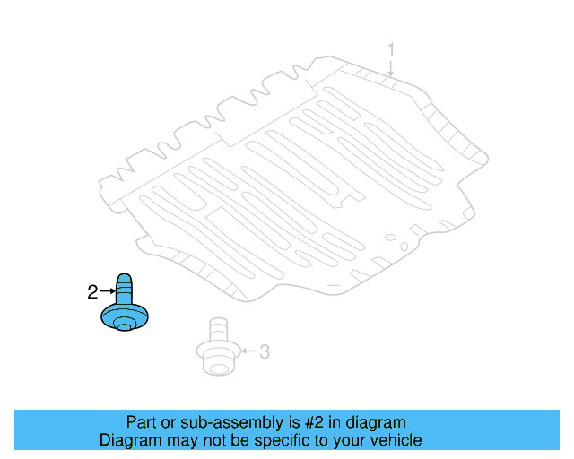 Radiator Support Splash Shield Screw WHT-000-729-A - View 17