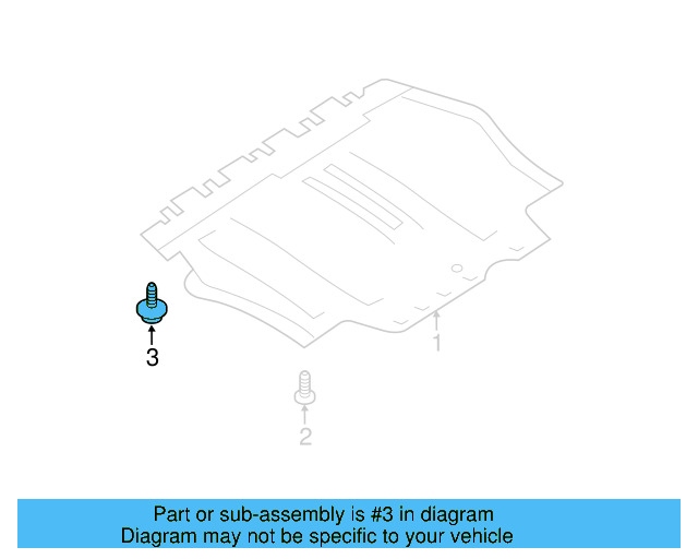 Radiator Support Splash Shield Screw WHT-000-729-A - View 15