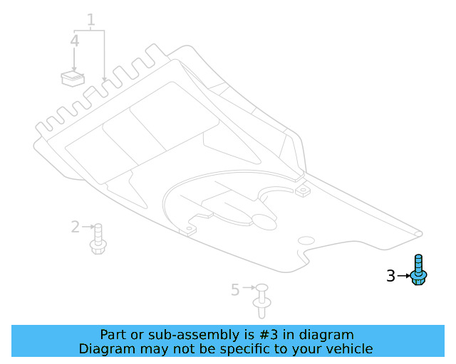Radiator Support Splash Shield Screw WHT-000-729-A - View 47