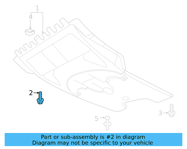 Radiator Support Splash Shield Screw WHT-000-729-A - View 46