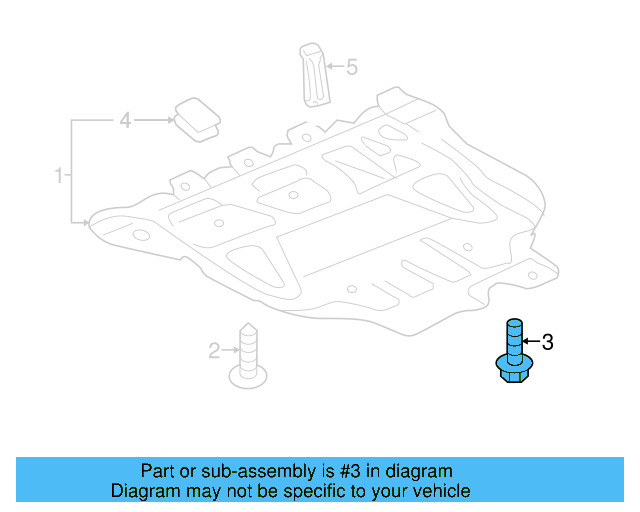 Radiator Support Splash Shield Screw WHT-000-729-A - View 42