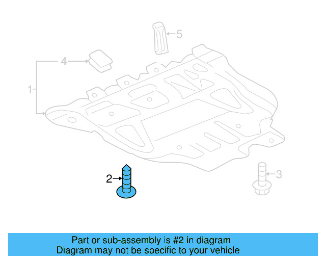 Radiator Support Splash Shield Screw WHT-000-729-A - View 44