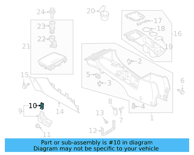 Side Cover Clip 1K0-867-388-A - View 57
