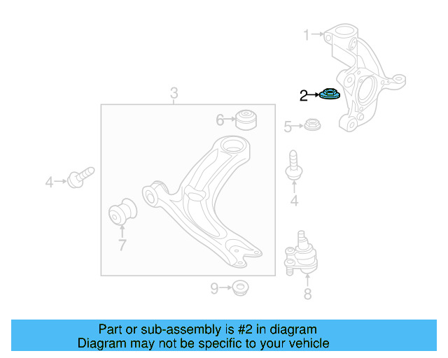 Outer Tie Rod Castle Nut WHT-000-785 - View 4