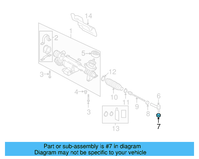 Outer Tie Rod Castle Nut WHT-000-785 - View 5