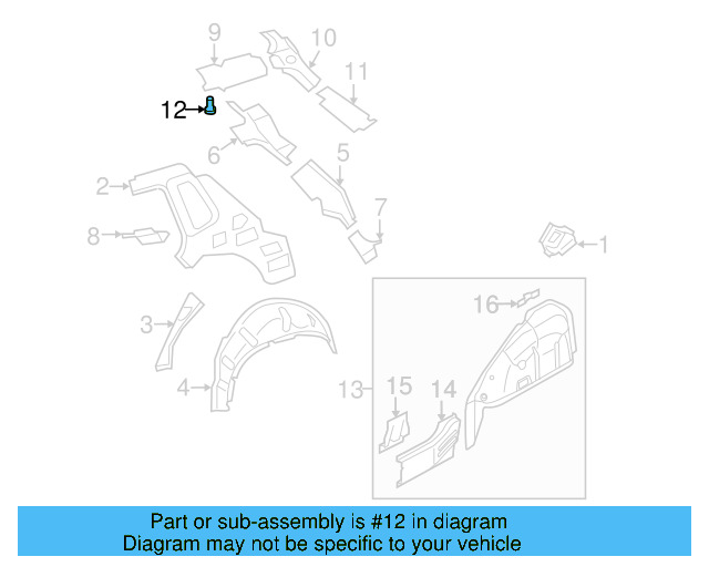 Head Air Bag Nut WHT-000-868