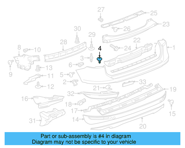 Bumper Cover Screw WHT-000-931 - View 17