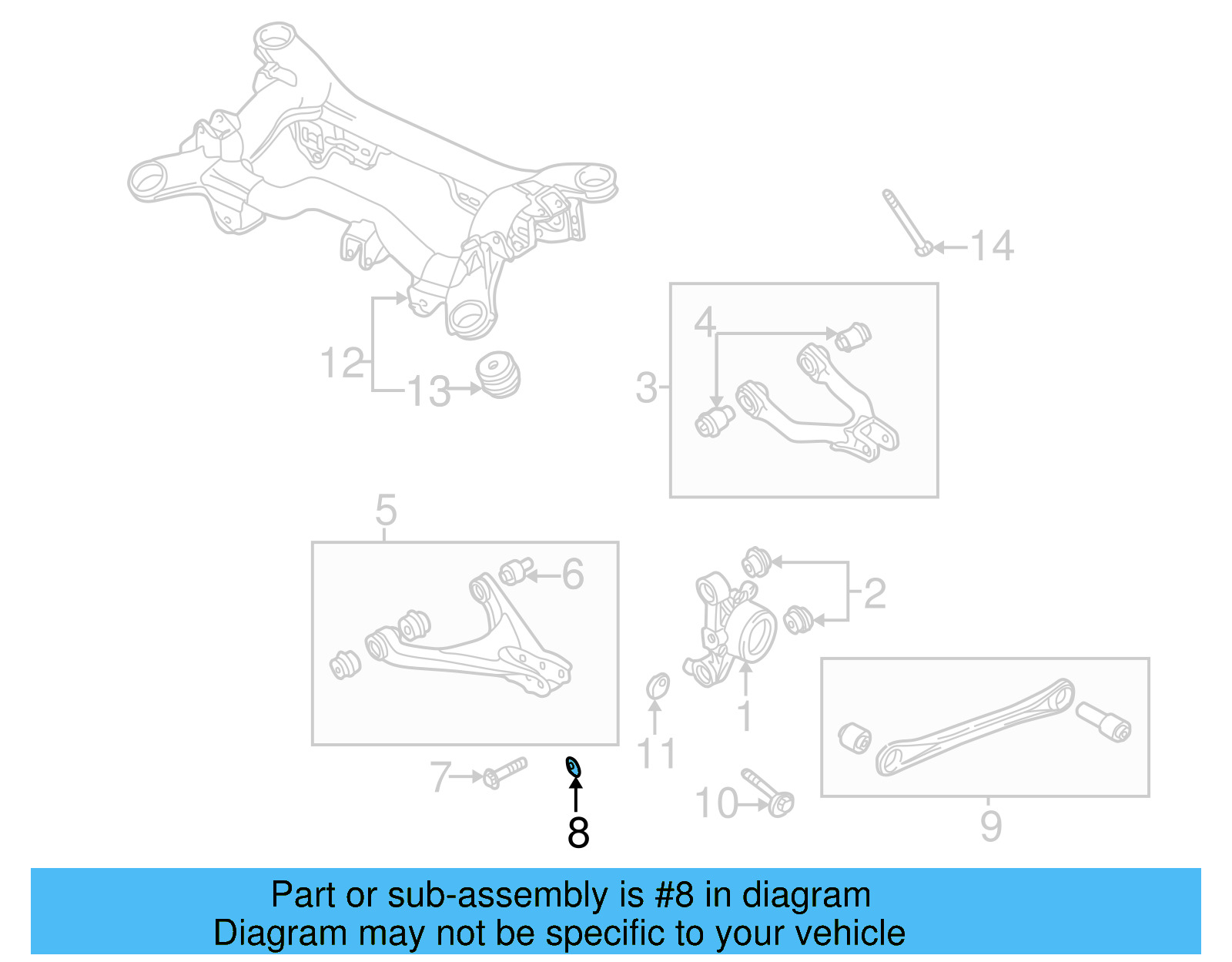 Lower Control Arm Adjust Cam WHT-001-656 - View 11