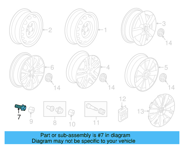 Wheel Bolt WHT-001-814-B-521 - View 19