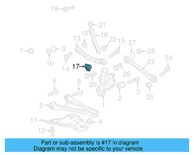 Ft Upper Control Arm Nut WHT-001-872 - View 11