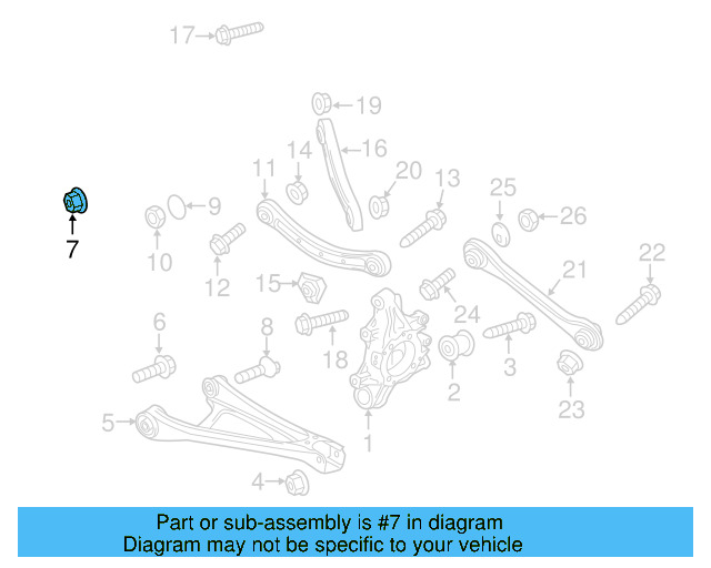 Lower Control Arm Lock Nut WHT-001-938 - View 32