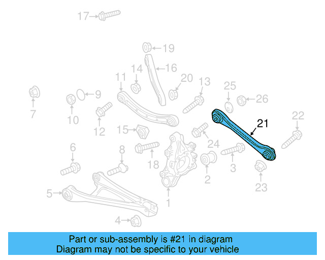 Lower Control Arm Lock Nut WHT-001-938 - View 30