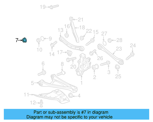 Lower Control Arm Lock Nut WHT-001-938 - View 20