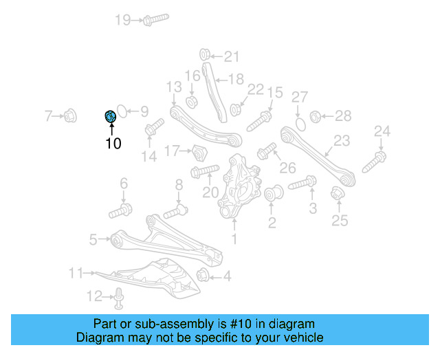 Lower Control Arm Lock Nut WHT-001-938 - View 18