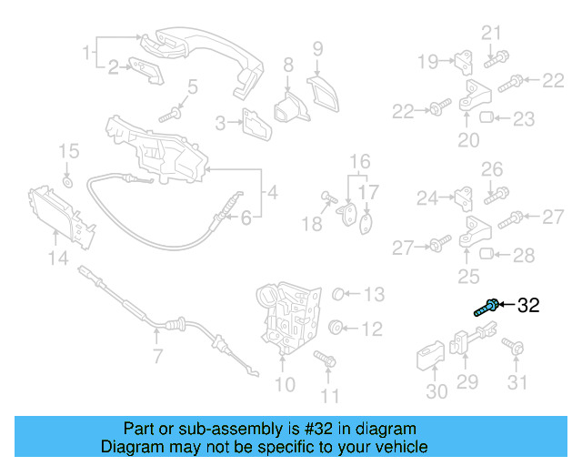 Door Check Bolt WHT-002-109 - View 66
