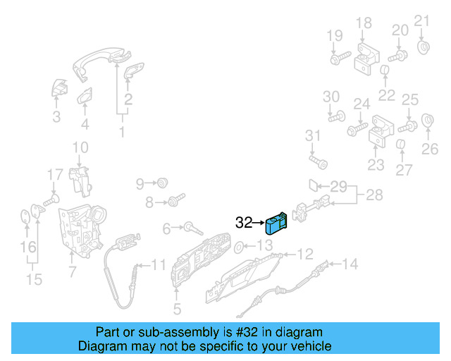 Door Check Bolt N-903-659-13 - View 4
