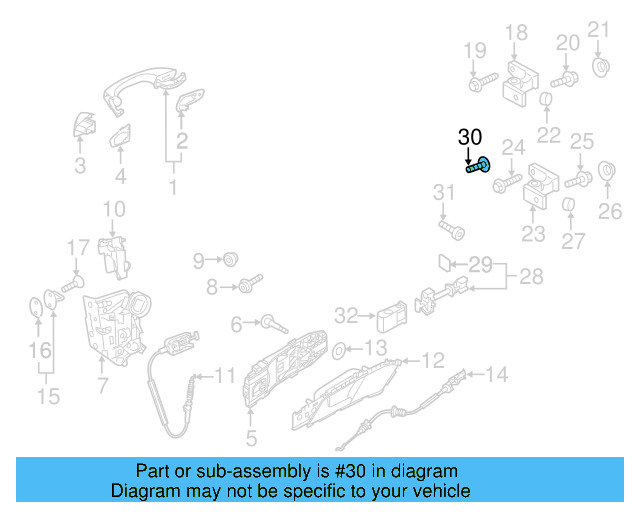 Door Check Bolt WHT-002-109 - View 6