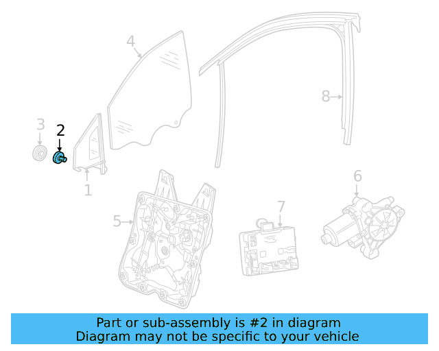 Door Check Bolt WHT-002-109 - View 107