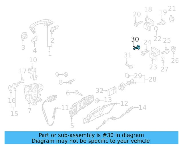 Door Check Bolt WHT-002-109 - View 109