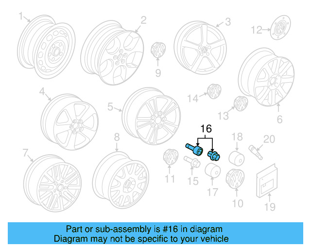Wheel Bolt WHT-002-437 - View 39