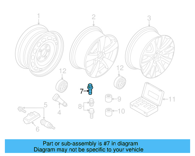 Wheel Bolt WHT-002-437 - View 44