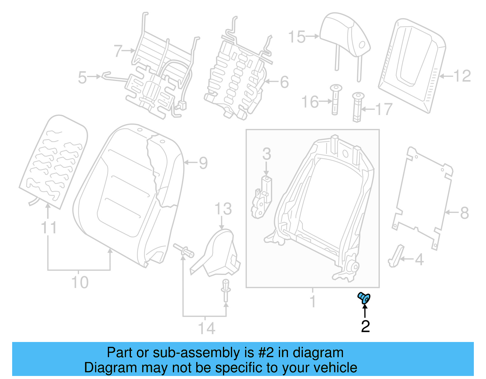 Seat Back Frame Lock Bolt WHT-002-796-B - View 27
