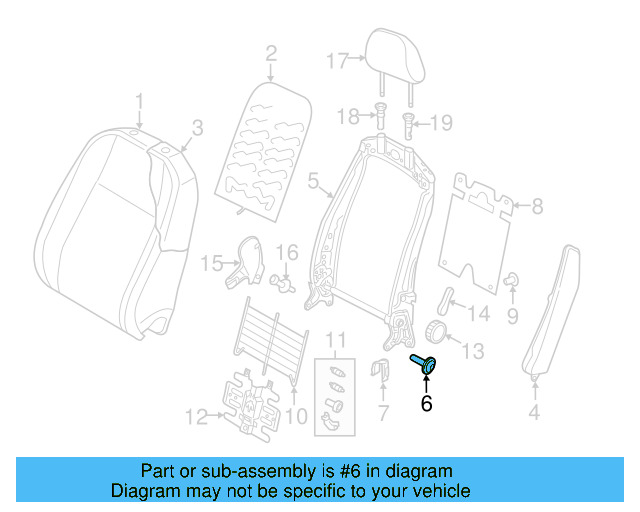 Seat Back Frame Screw WHT-002-796 - View 30