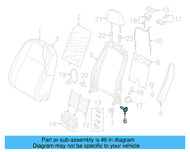 Seat Back Frame Screw WHT-002-796 - View 41