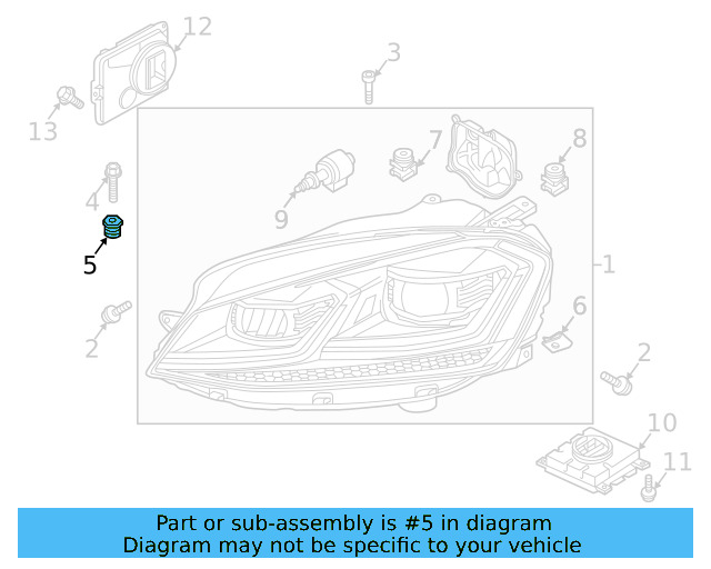 Headlamp Assembly Link Bolt WHT-003-214 - View 24