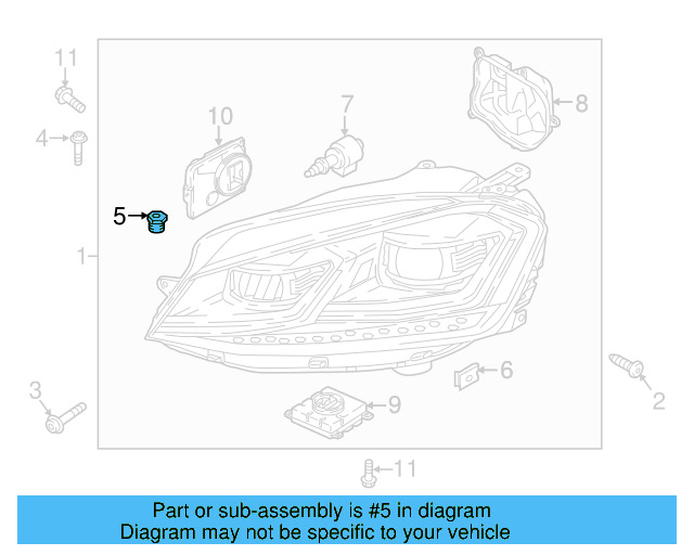 Headlamp Assembly Link Bolt WHT-003-214 - View 43