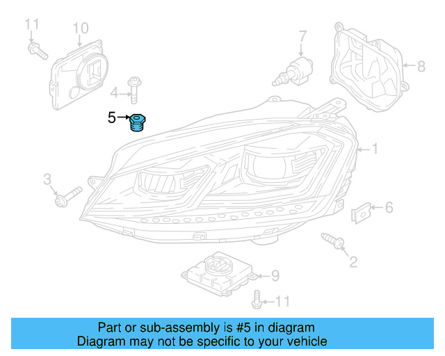 Headlamp Assembly Link Bolt WHT-003-214 - View 28