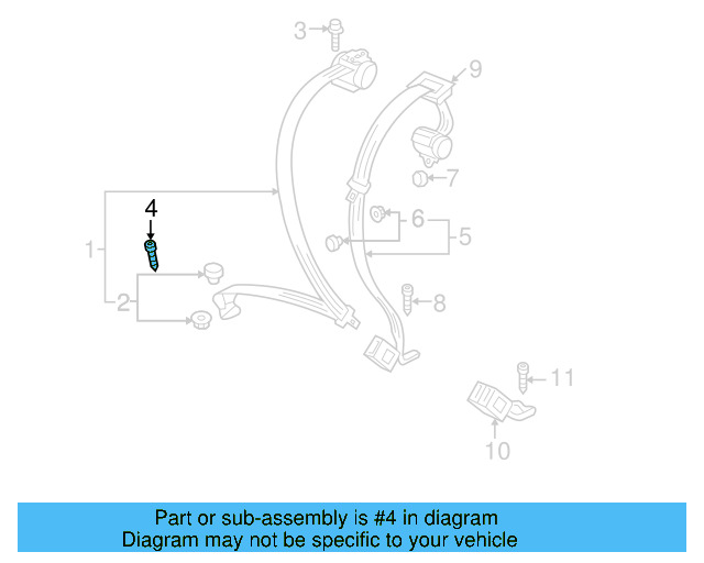 Outer Belt Assembly Lower Bolt WHT-003-682 - View 21