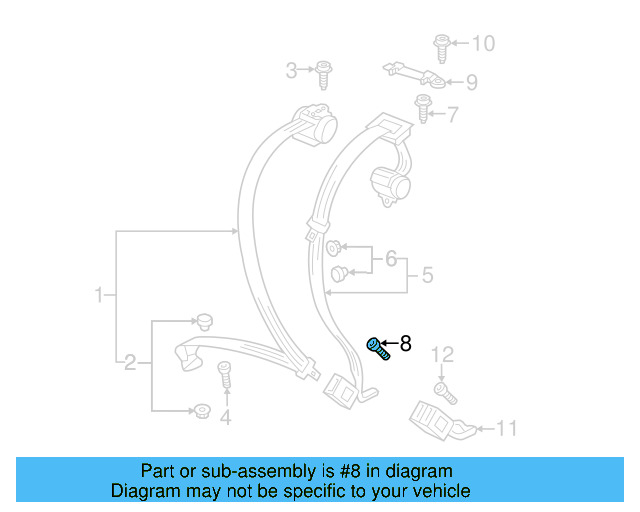 Outer Belt Assembly Lower Bolt WHT-003-682 - View 23