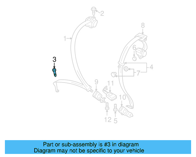 Outer Belt Assembly Lower Bolt WHT-003-682 - View 61