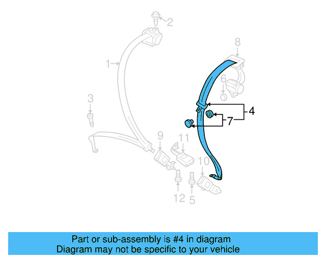 Center Belt Assembly 5NN-857-807-RAA